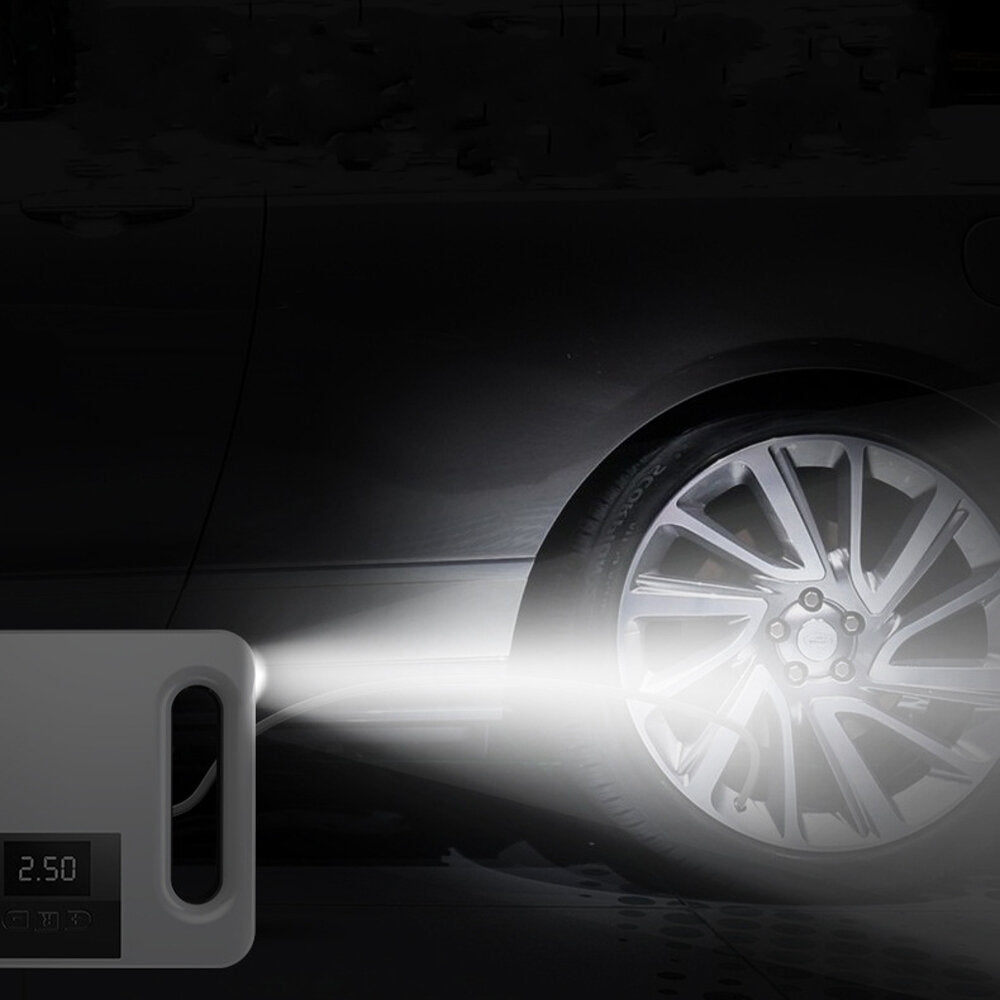 12V Mini Car Air Compressor Tire Portable Inflator Electric Intelligent Car Tyre Pump with Lighting Function