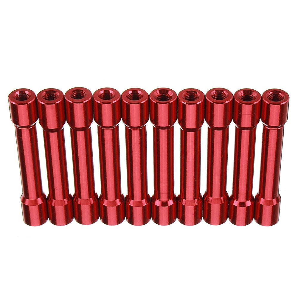 M3AS13 10Pcs M3 35mm Aluminum Alloy Standoff Spacer Round Column MultiColor Smooth Surface