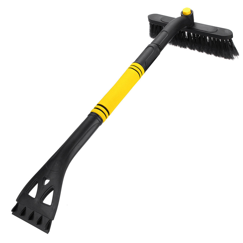 3-IN-1 Rotating Telescopic Snow Shovel Vehicle Winter Shoveling Snow Removing Brush Ice Scraper