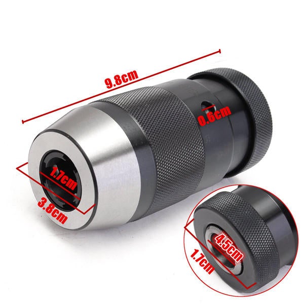 1/32-5/8 Inch Mount Keyless Chuck 1-16mm Heavy Duty Drill Press Keyless Chuck