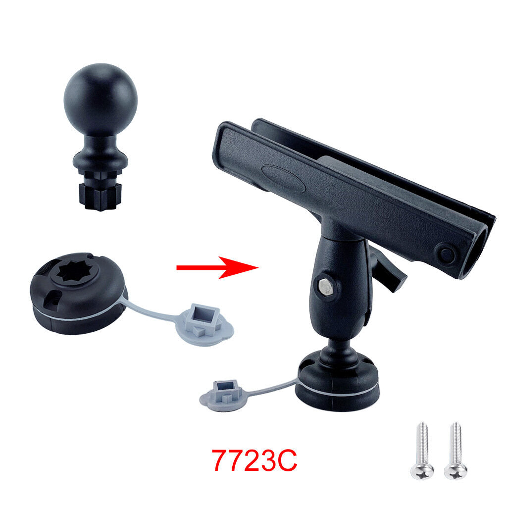 Kayak ABS Adjustable Boat Fishing Rod Rack Holder Bracket Pole Support Fixer Fix Rest Tool Rotatable Mount Marine Accessories