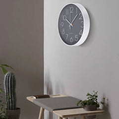 Glass One-piece Dial Wall Clock 3D Stereo Number Low Noise Wall Clock