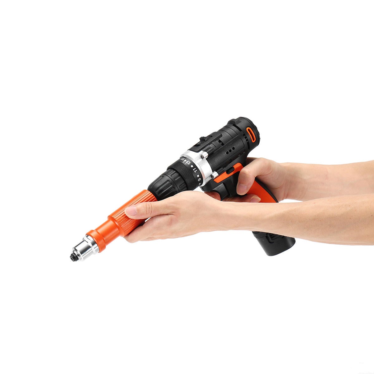 Upgraded Electric Rivet Nut Gun Cordless Riveting Tool Drill Adapter for Electric Drill