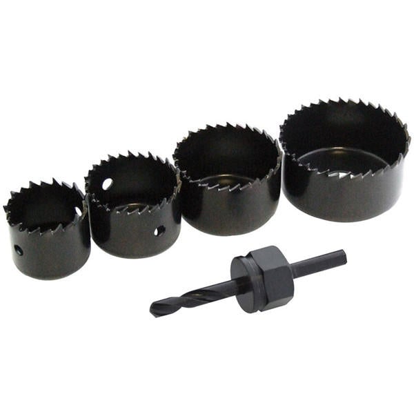 4pcs 32/38/44/54mm Hole Saw Cutter with Mandrel Wood Working Drill Bit