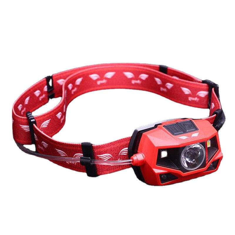180 Lumens Outdoor Cycling LED Headlamp 360 Degree Light Beam IPX4 Warning Light
