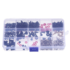 350Pcs/set M2/M3/M3.5 DIY Desktop Computer Repair Screw Assortment Mainboard Fan Cross Screws Hex Standoffs Spacers Kits w/ Storage Box Screwdriver