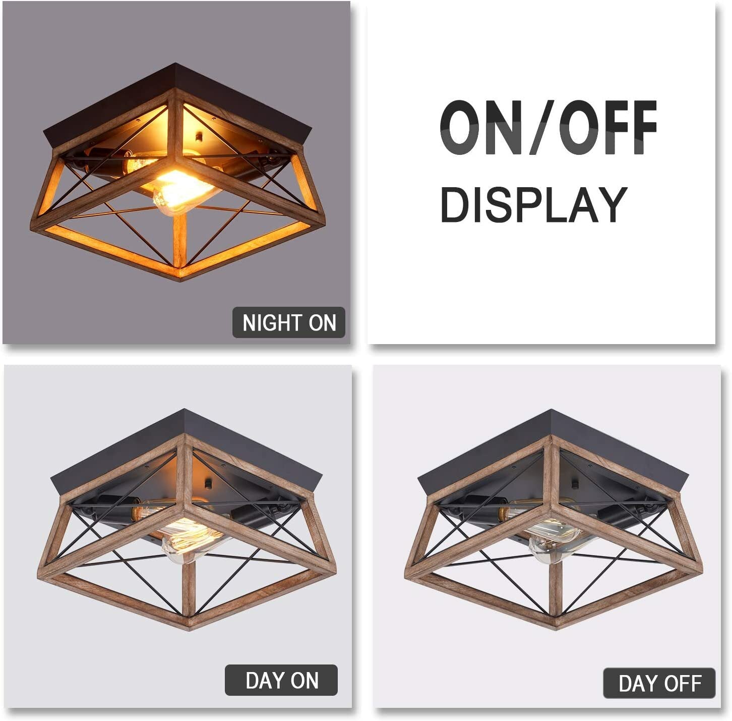 Ceiling Light Fixtures Adjustable Wall Mounted Lamp Holder Bedroom Living Room