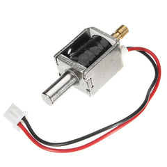 12V DC 0.43A Mini Electric Bolt Lock Push Pull Cylindrical Solenoid 5mm Stroke