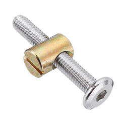 Stainless Steel Crib Screws Hardware Replacement Kit Hexagon Socket Head Cap Screws Nuts Barrel Screws Furniture Screws and Bolts Assortment Kit
