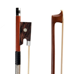 4/4 Violin Bow Rosewood Bowstick Ebony Frog Sheep Leather Wrap with Mongolia Horse Hair Strings Accessories