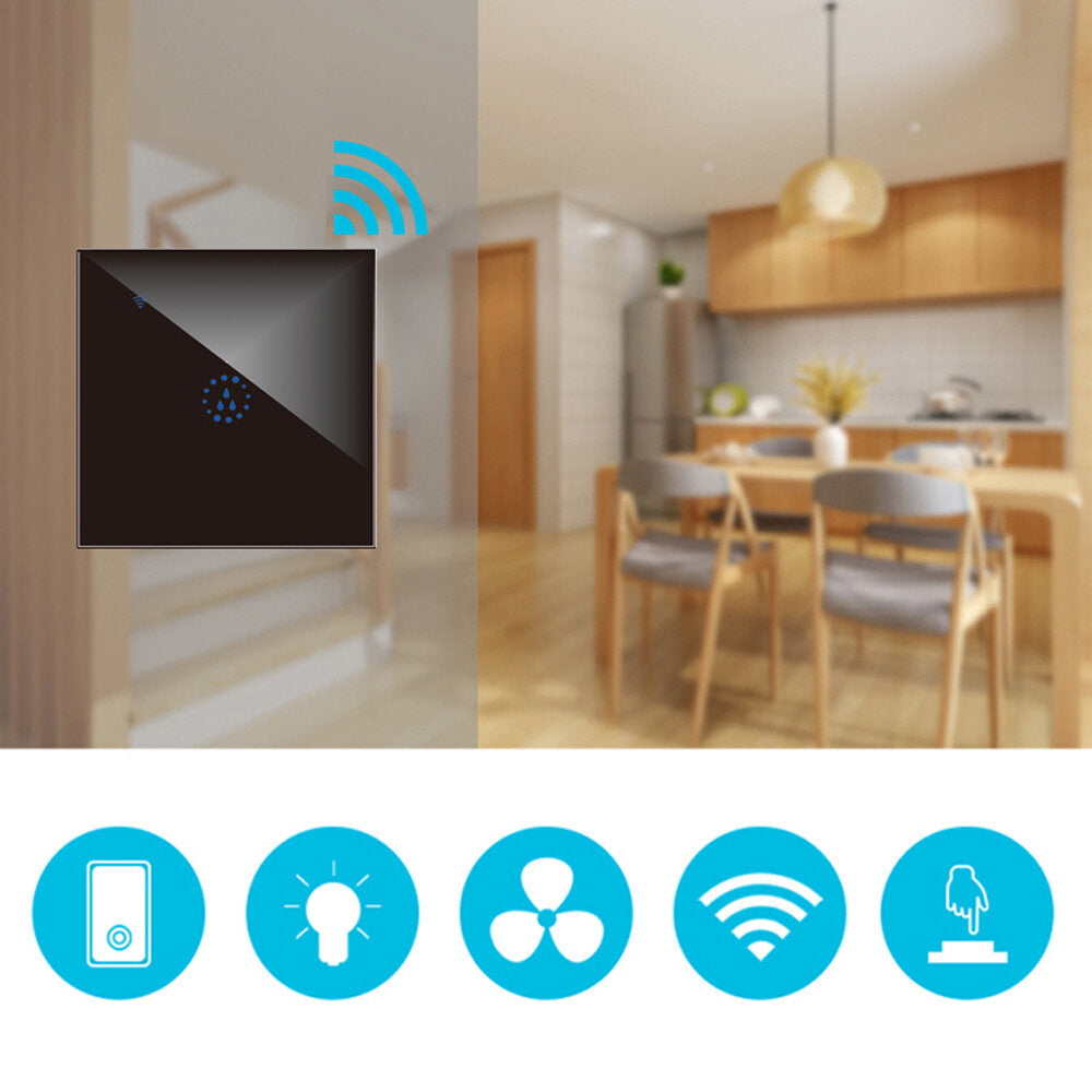 Smart Switch Touch Panel Voice Remote Control Timer Outdoor Water Heater Switches Work with Alexa Google Home For Smart Home