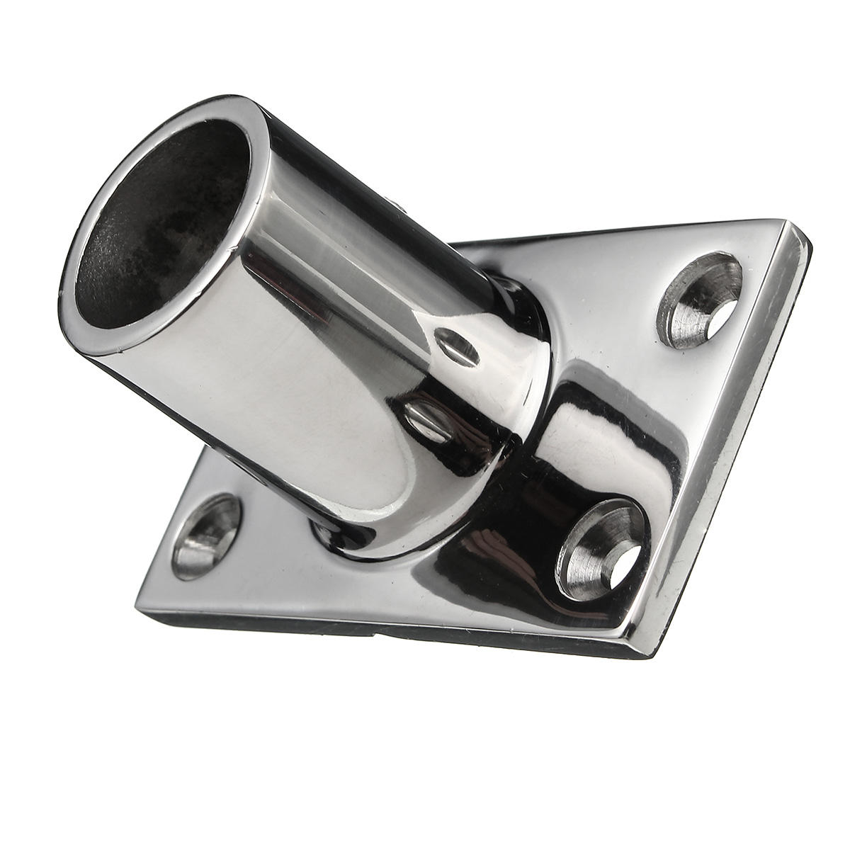7/8inch Stainless Steel Boat Deck Rectangular Base 90 Degree For Marine Handrail