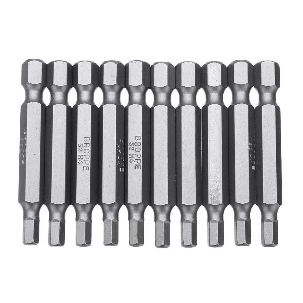 10Pcs Magnetic Hexagon Hex Screwdriver Bits H1.5/H2/H2.5/H3/H4/H5/H6 1/4 Inch Hex Shank Screwdriver Set For Bosch