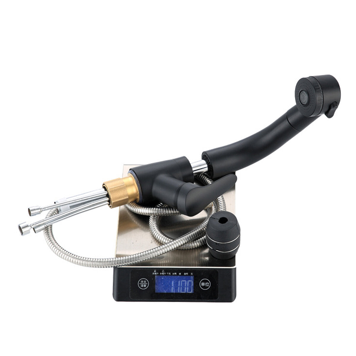 Kitchen Mixer Taps Pull Out 360 Swivel Spout Spray Sink Basin Brass Faucet