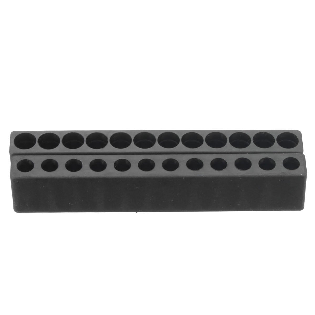 10pcs 12 Holes Hex Shank Plastic Screwdriver Bits Storage Deck Screwdriver Bit Head Storage Case