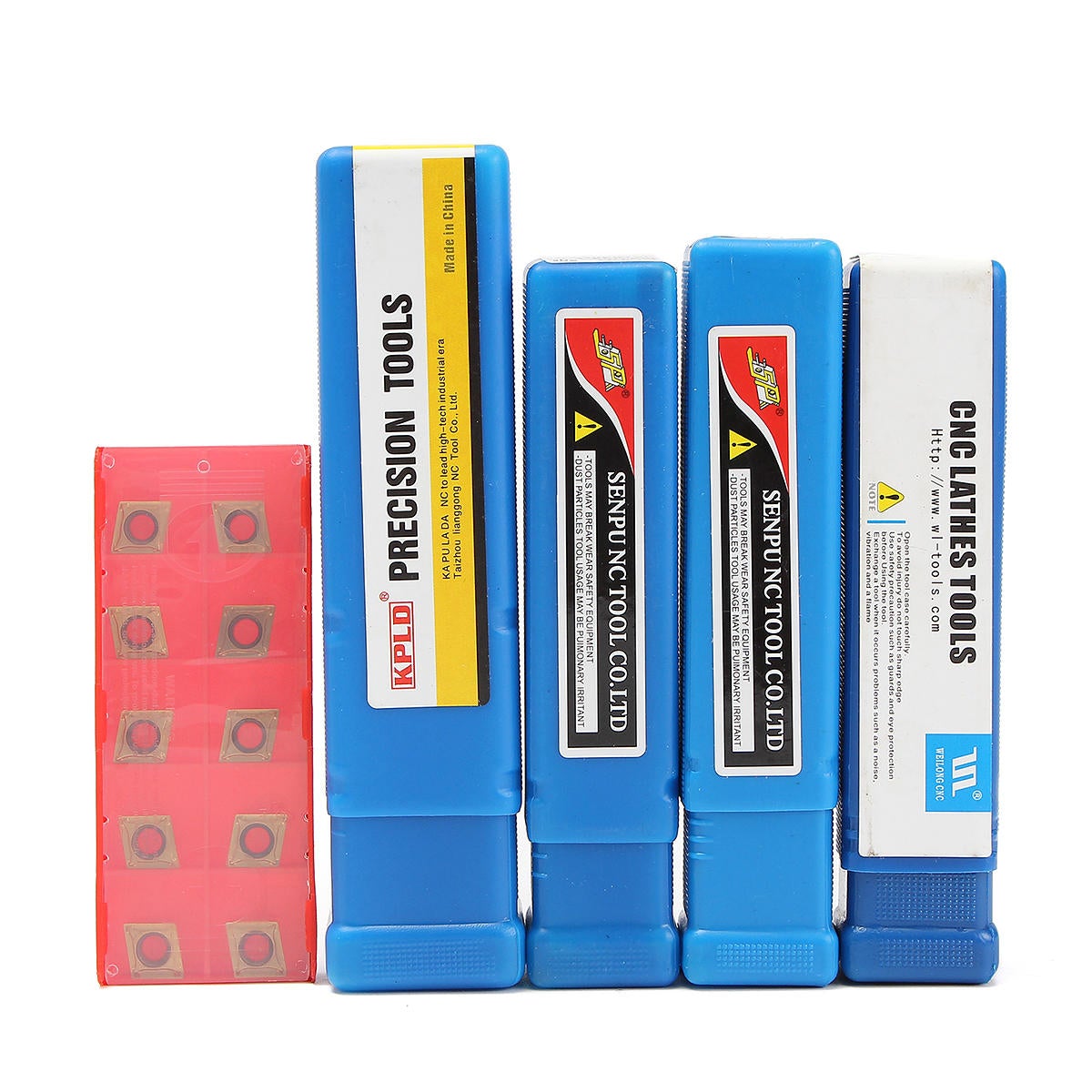 4pcs 12mm Lathe Boring Bar Turning Tool Holder With 10pcs CCMT09T304 Carbide Inserts