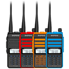 2800mah 8W Tri-band Radio Walkie Talkie 20 KM Waterproof UHF/VHF Transceiver 220MHz Radio Transmitter Black