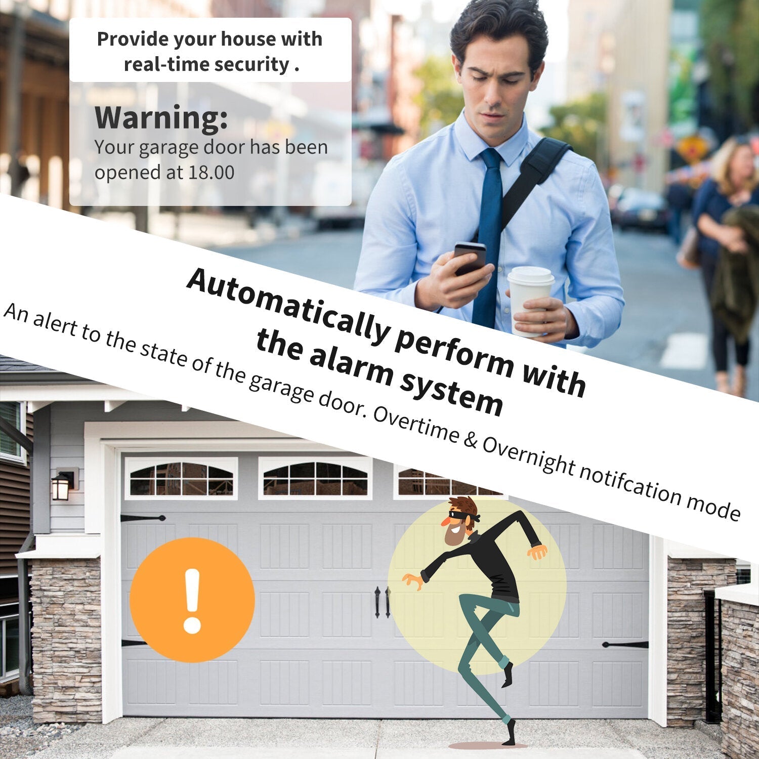 WIFI Smart Garage Door Controller Remote Control Voice Timing Controller