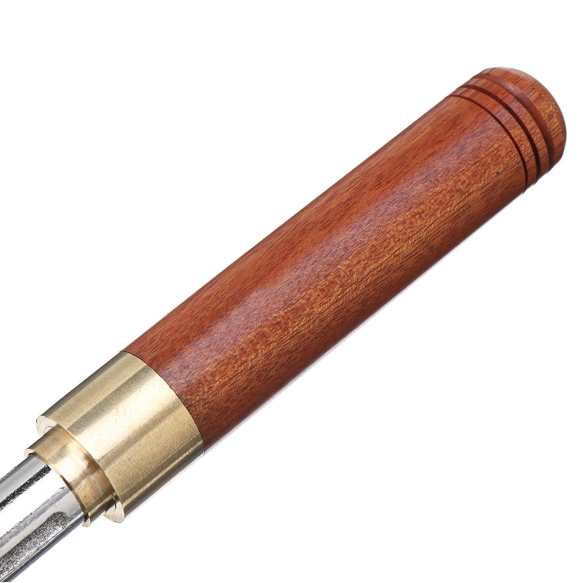Guitar Fret File Guitar Fret Dressing Metal File with 3 Size Edges Wooden Handle Guitar Repair Tool