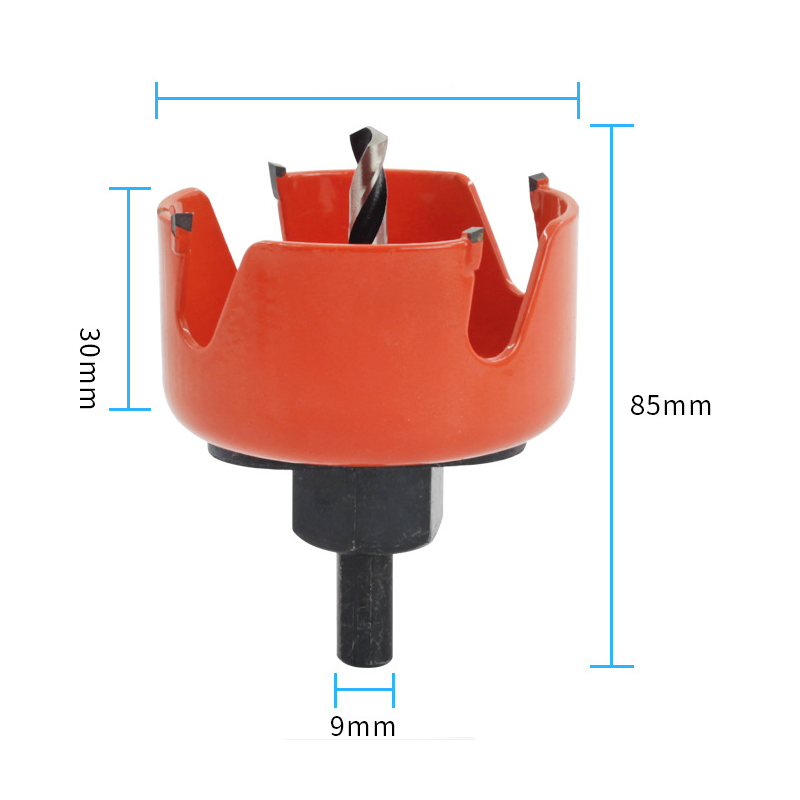 5PCS Carbide Tip Hole Saw Cutter 64-127mm for Wood PVC Board and Plastic Plate