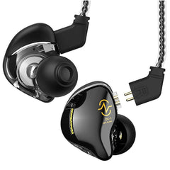 Coffee Bean in Ear Monitor Wired Earphone 1DD 10MM Dual Magnetic Hi-Fi Bass Sound Headset with Detachable Cable