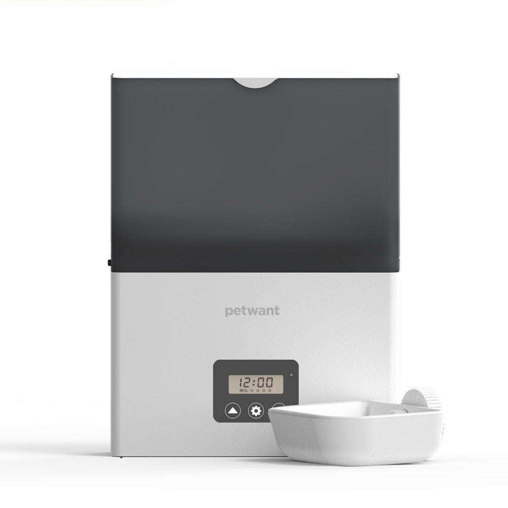 Automatic Pet Feeder Feeding in Cage Square Design Not Blocking Grain Suitable for Various Pets