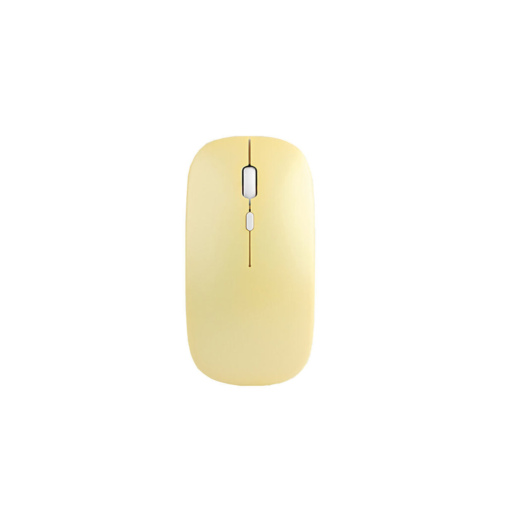 Triple Mode Rechargeable Mouse 2.4GHz Bluetooth Wired 1600DPI Silent Macarone Mute Mice for Laptop PC