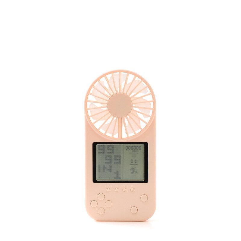 Mini Handheld Cooling Fan Multifunction 26 Modes Games Console USB Rechargeable 3 Modes Pocket Neck Hanging Fan Home Office Camping Travel