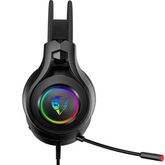 Gaming Headset Virtual 7.1 Channel 50mm Unit 7 Color Breathing Light Flexible Microphone for PC