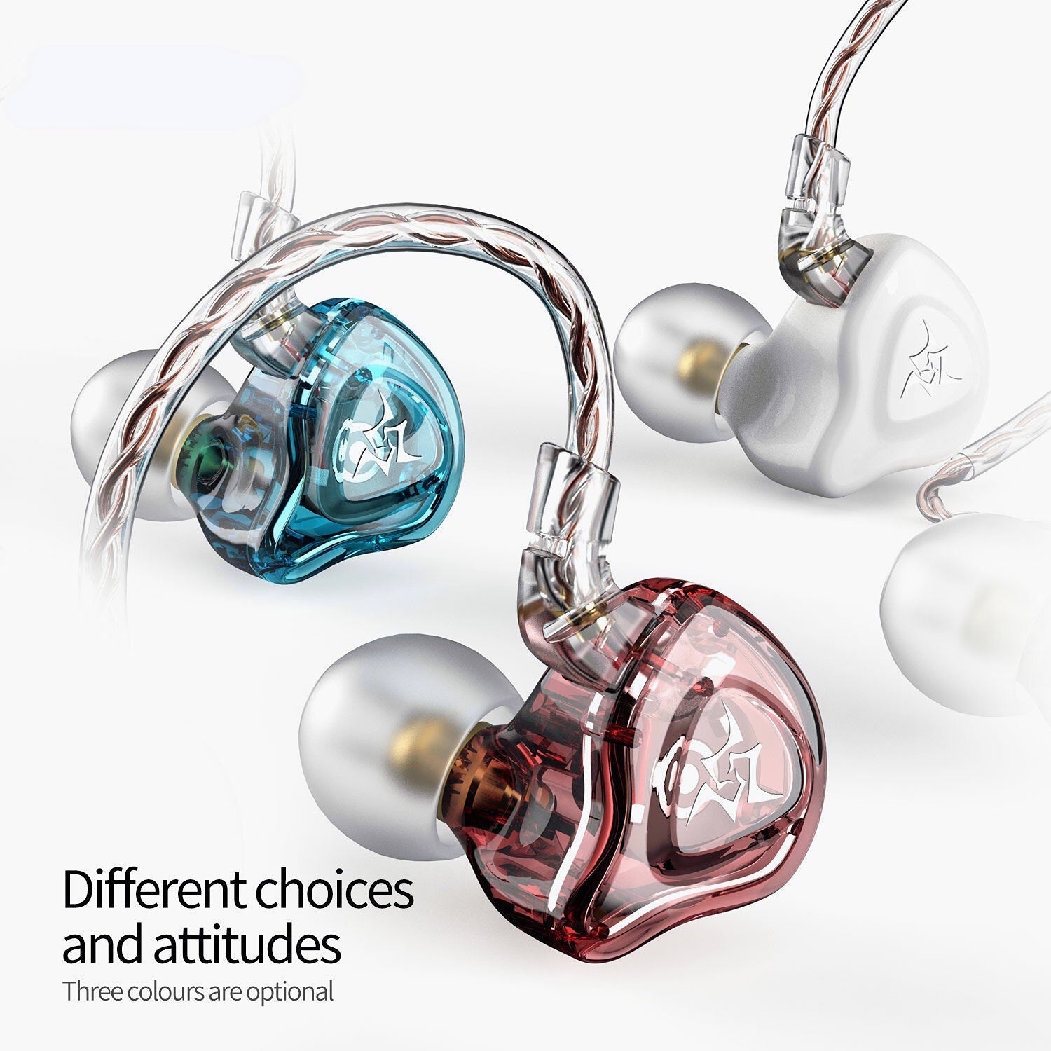 Dynamic In-ear Earphone Drive Hi-Fi Bass Metal Monitor Earphones Running Sport Earphone Noise Cancelling Headset