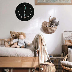10 Inch Luminous Night Light Clock Non-ticking Wall Clock for Office/Living Room/Bedroom/Kitchen