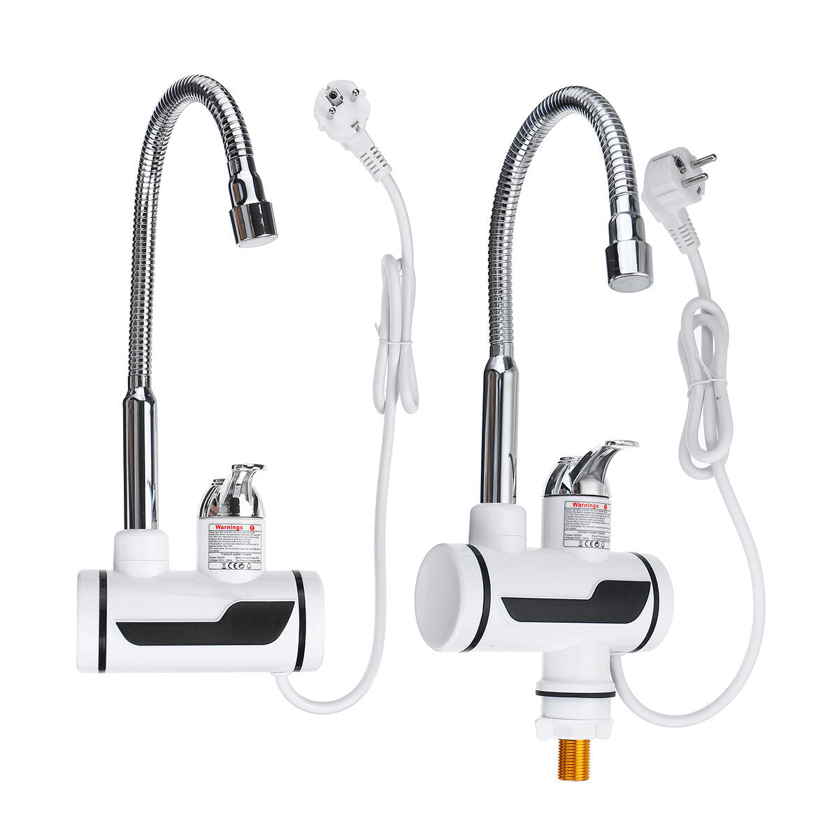 220V 3000W Instant Water Heater Electric Faucet Stainless Steel Shell Tube