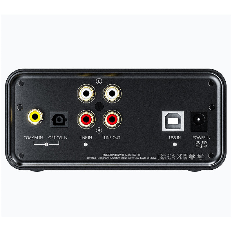 Audio Amplifier AK4493EQ 768K/32Bit DSD Decoding DAC AMP with RCA 6.35/3.5mm Output USB-B OPT COAX RCA Input