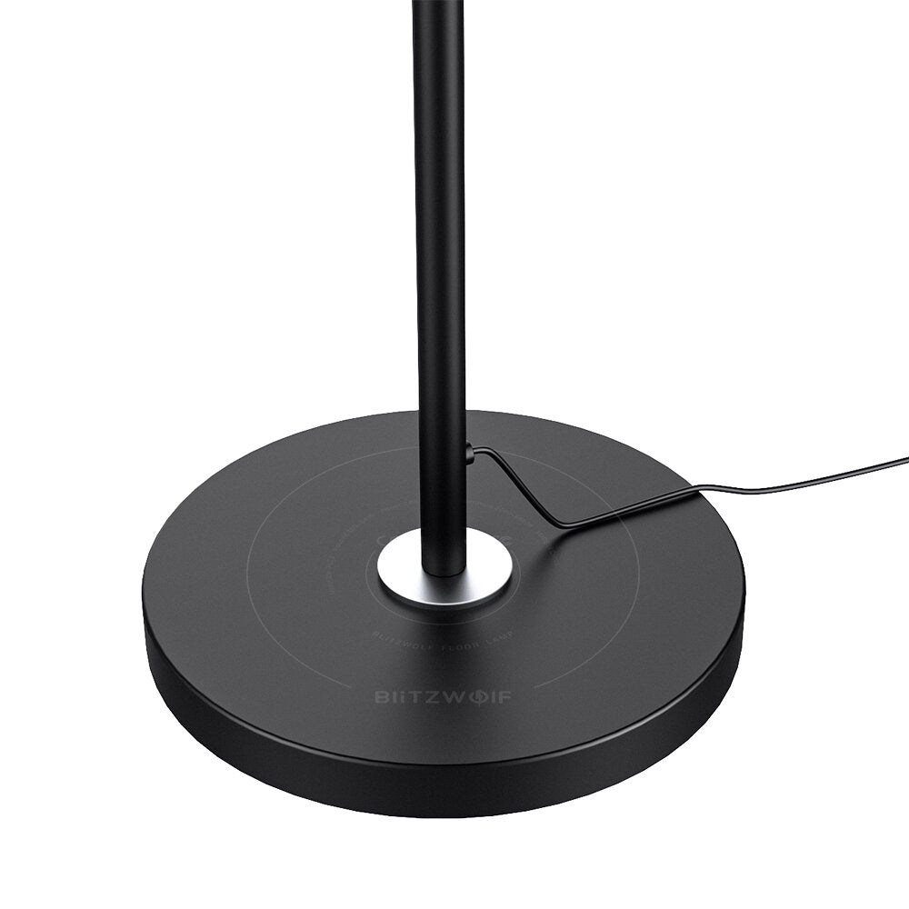 24W Floor Standing Lamp with 2700-6500K Color Temperature 5 Brightness Levels RF Remote Control and 20000h LED Lifespan