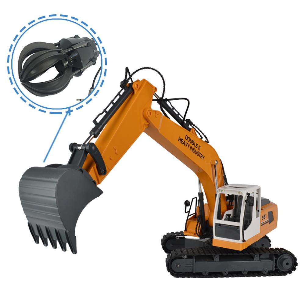 RC Excavator Alloy 3 In 1 Engineer Robot Car With Metal Bucket And Dig Hand