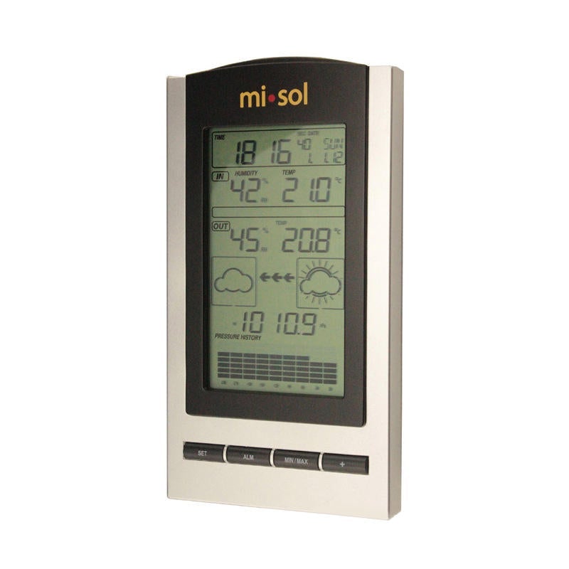 Wireless Weather Station with Outdoor Temperature Humidity Sensor LCD Display Barometer