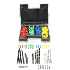 300pcs 2-10mm Drill Bit Set Twist Building with Expansion Screws for Wood Working