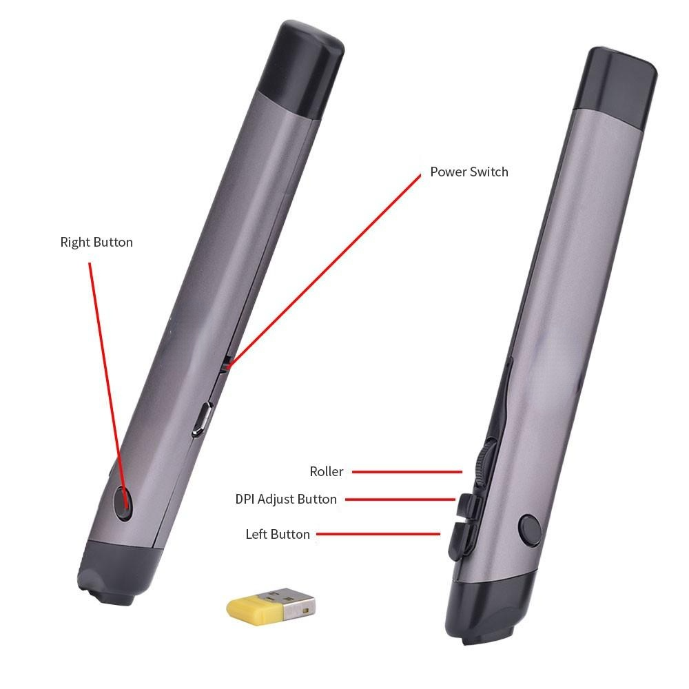 Flip Pen Wireless Presenter Clicker Multifunction Electronic Projection Laser