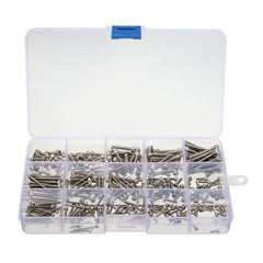 M2/M2.5/M3 Stainless Hex Socket Cap Head Screws Allen bolt Nut Assortment Kit 300pcs