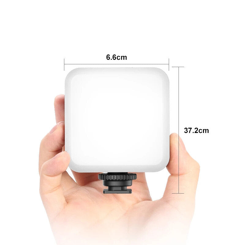Video Light 2500K-8500K Dimmable Camera LED Video Lamp with Soft Diffuser for DSLR SLR Camera Smartphone Vlog Fill Light Live Broadcast Photography
