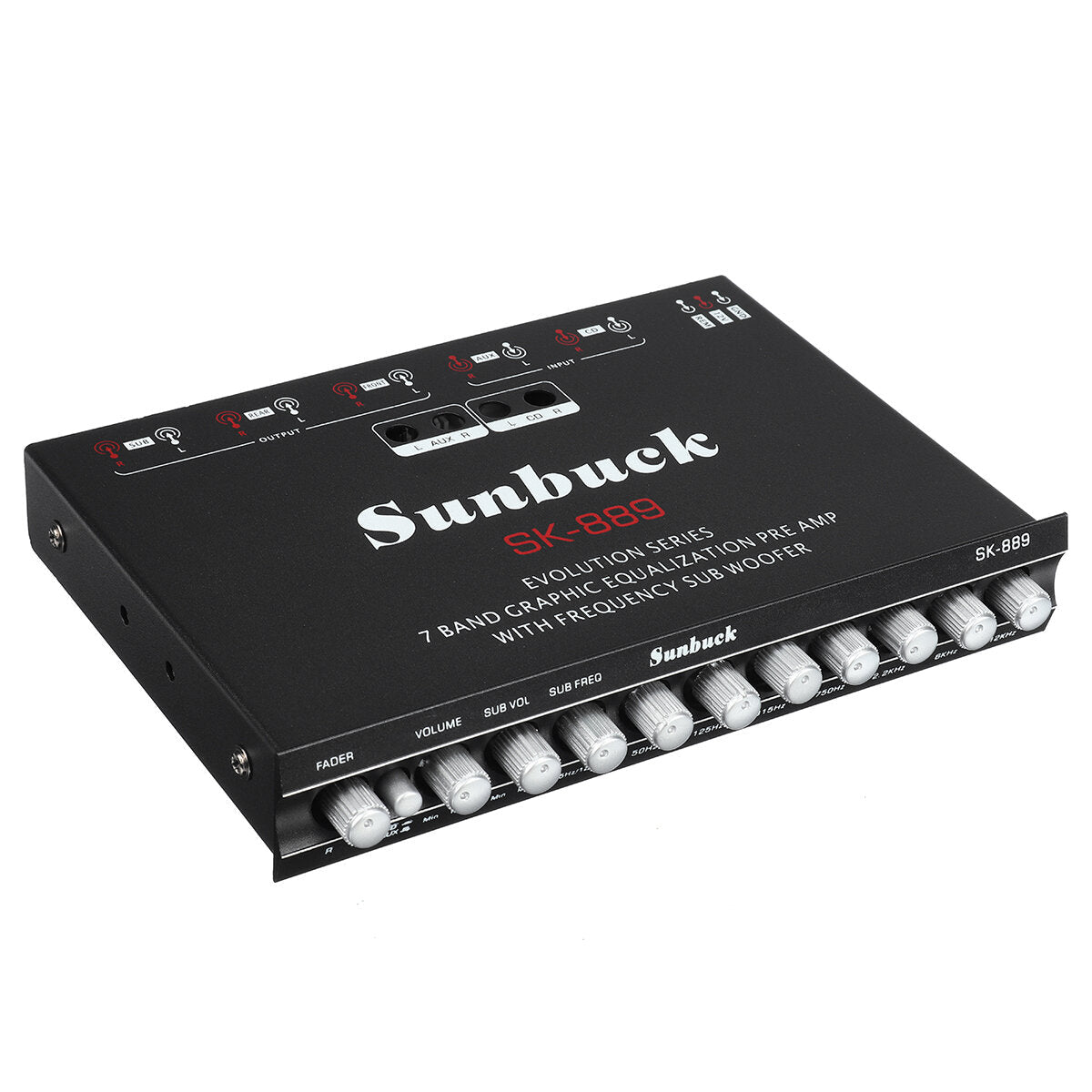 Car Power Amplifier 7 Channel 12V Car Digital Subwoofer Amplifier Home Audio Amplifier for Cars Home Theater