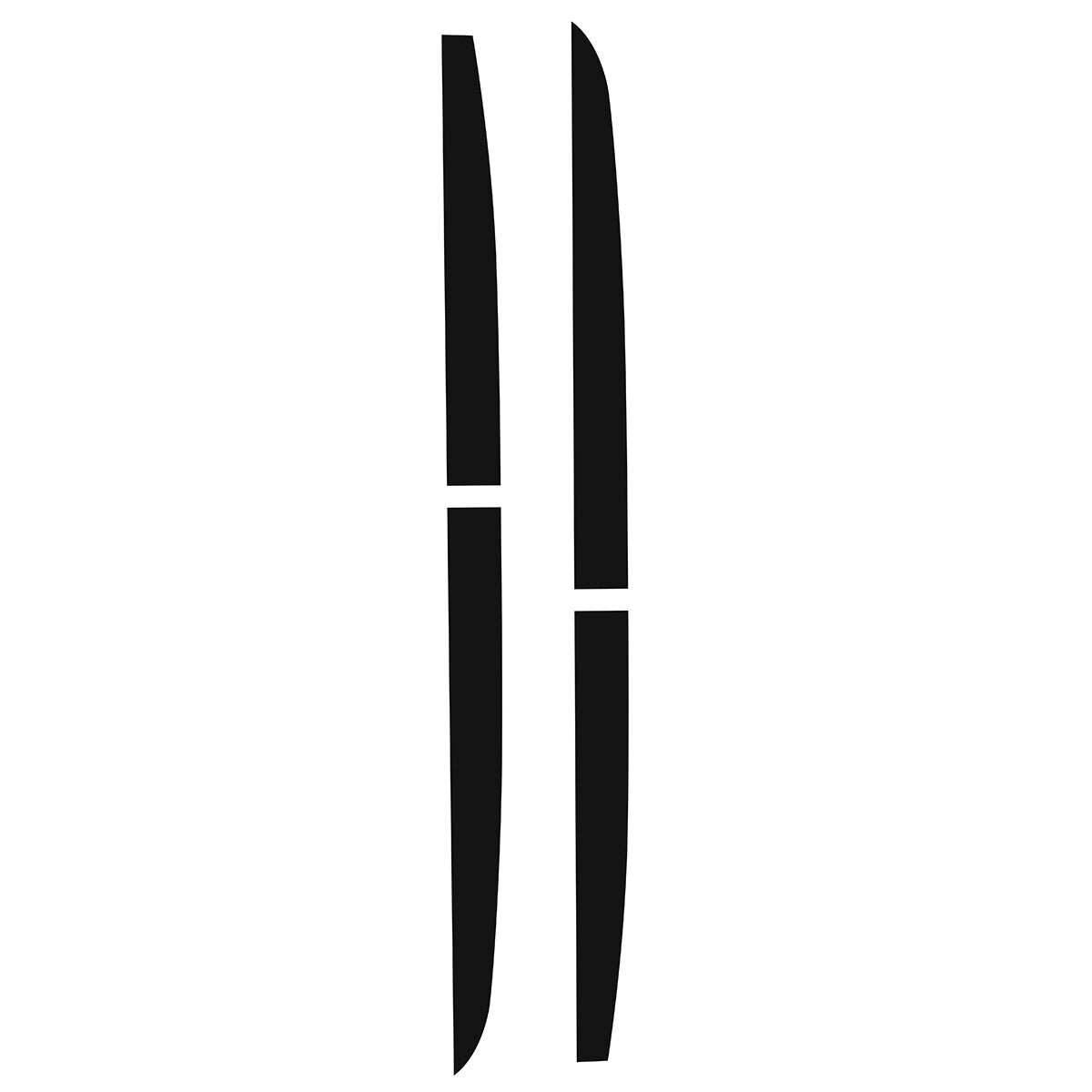 Matte Black Body Door Side Lower Stripe Decal Sticker For Honda Accord 2018 2019