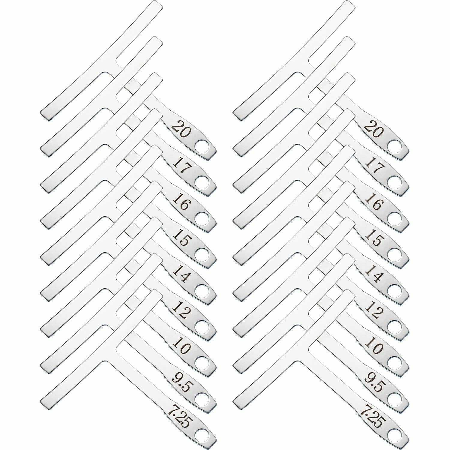 9Pcs Guitar T-shaped Ruler Under String Radius Gauge Builder Luthier Tools Bass Ukulele Fingerboard Wire Setup