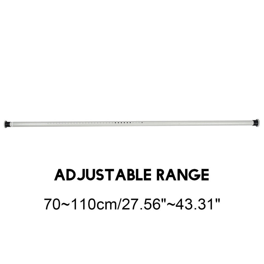 70-410CM Extendable Shower Curtain Pole Rail Telescopic Clothes Curtain Rod Pole