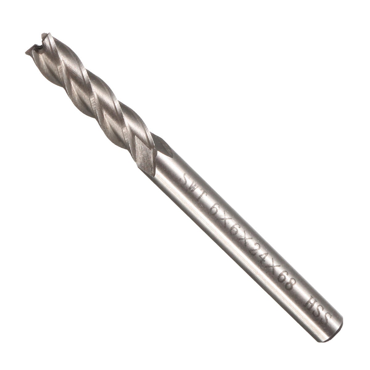 10pcs 6mm Shank Aluminum Hard Alloy Milling Cutter 662468mm End Mill Router Bit