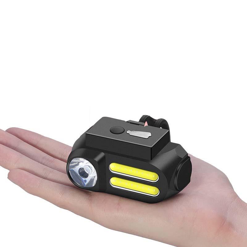 650LM XPE Headlight Far Near Distance Bike Front Light USB Rechargeable 4 Modes 90 Adjustable Waterproof Camping Hiking Cycling Fishing Light