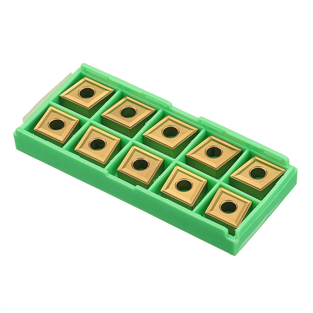 10pcs CNMG120404 MS CVD External Turning Tool Carbide Insert Cutting for DCLNR/L
