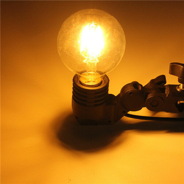 E27 6W Warm White COB LED Filament Retro Edison Bulbs 220V