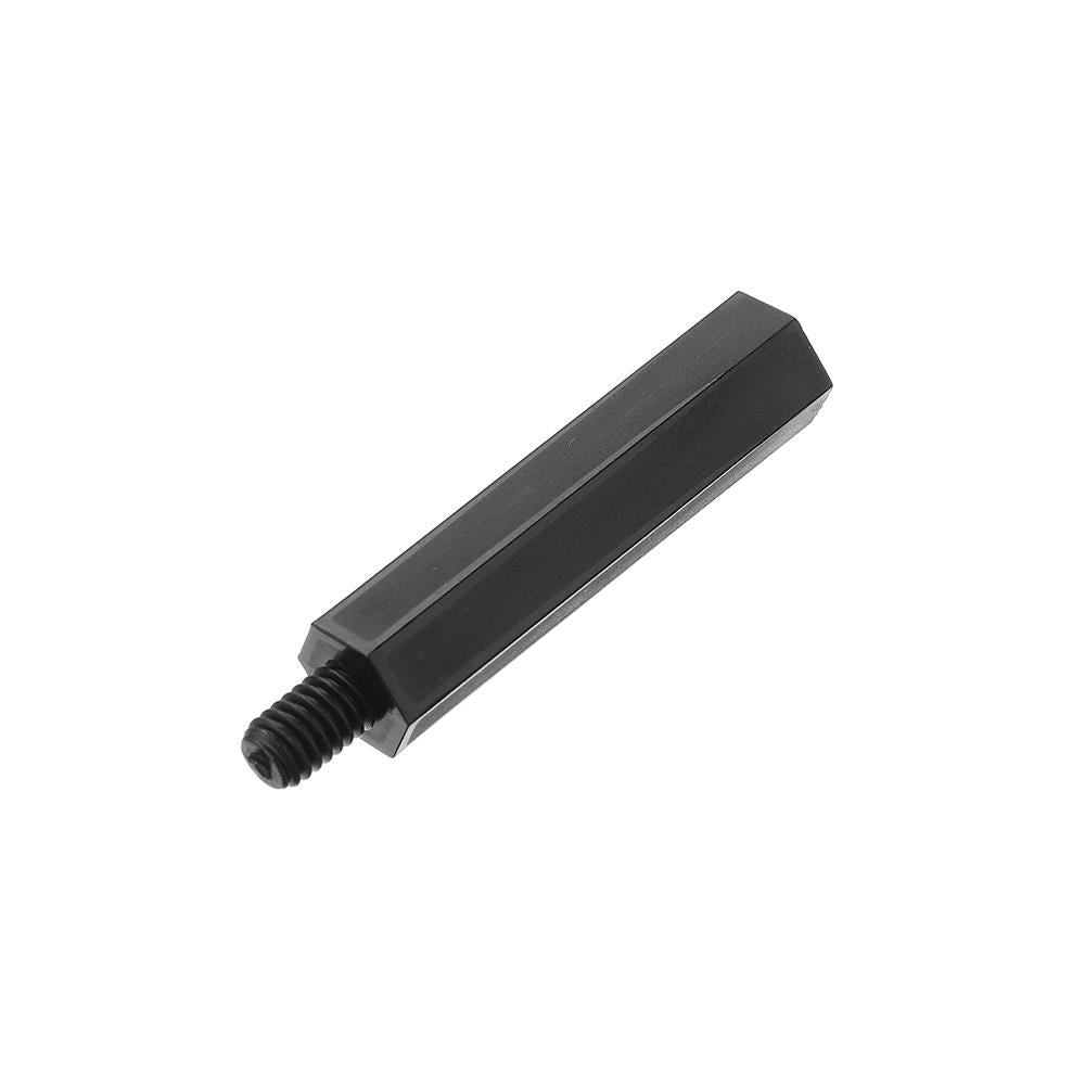 M4NH4 110Pcs M4 Nylon Hex Screw Black/White Female to Male PCB Standoff Column Set