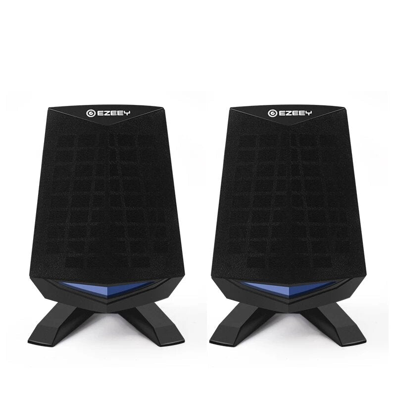 Computer Desktop Speaker Hi-Fi Bass Luminous Mini Portable USB Loudspeaker for Laptop Computer PC